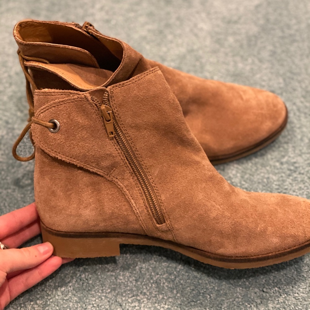 Lucky Brand Tan Suede boots size 8.5. Worn once